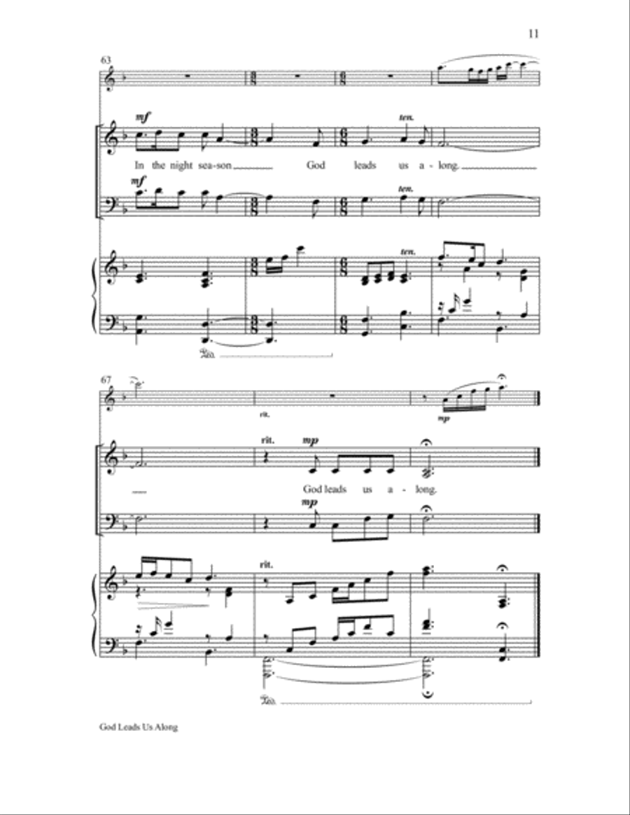 God Leads Us Along God Leads Us Along 4-Part scores gallery preview page 11