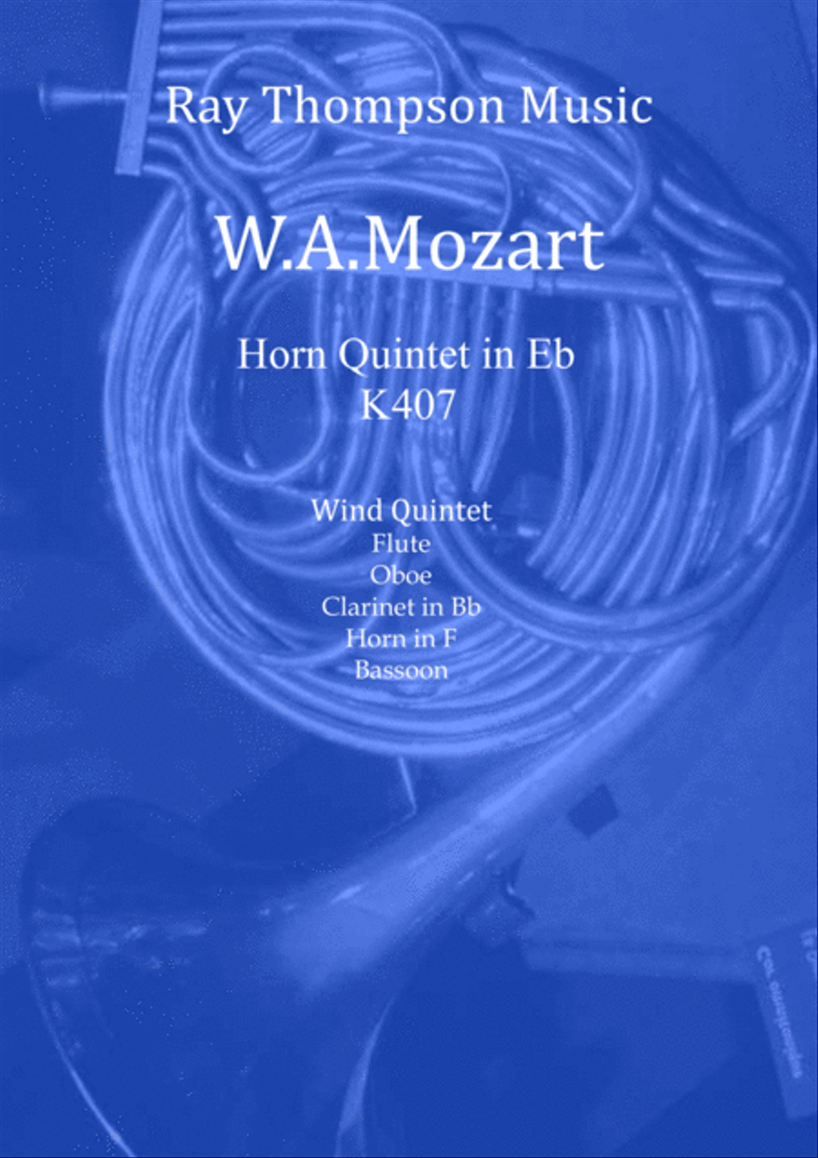 Mozart: Horn Quintet K407 (Complete) - wind quintet Woodwind Quintet scores gallery preview page 1