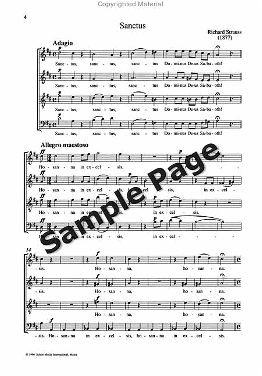 Saetze 4 Einer 'messe' Satb 4-Part scores gallery preview page 5