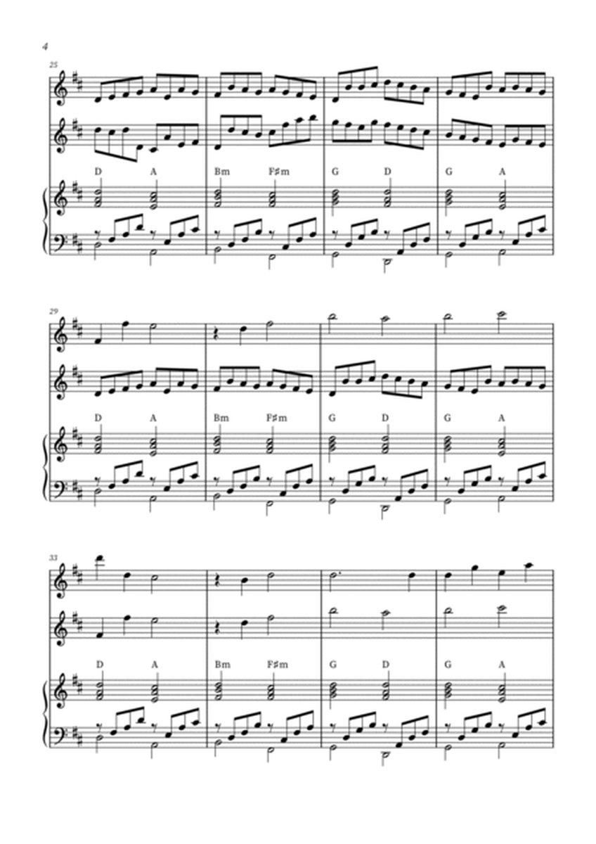 Canon in D - Flute Duet with Piano image number null