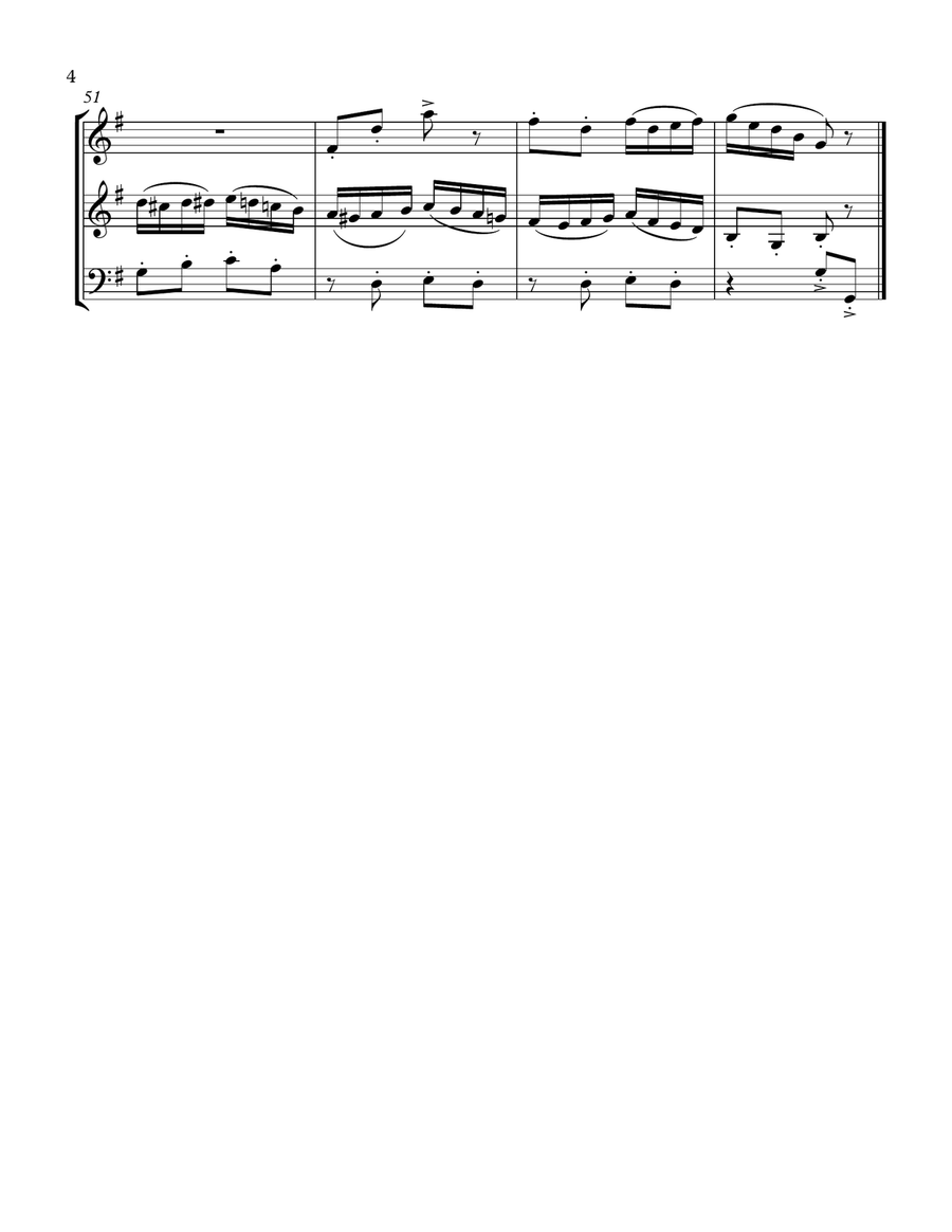 Some Folks (WW trio--2 clarinets and bassoon) Woodwind Trio scores gallery preview page 4