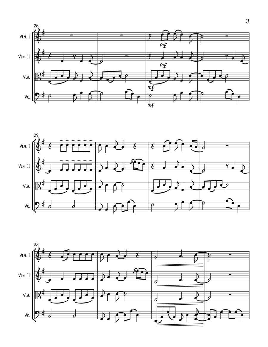 Shallow String Quartet scores gallery preview page 3
