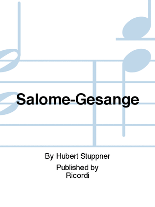 Book cover for Salome-Gesänge