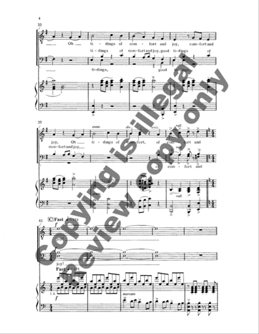 Christmas Trilogy: 3. God Rest Ye Merry, Gentlemen TTBB scores gallery preview page 11
