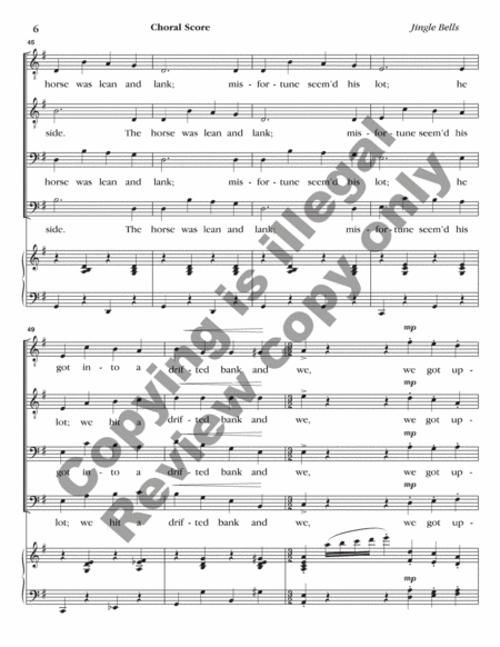 Jingle Bells Finale from Seasonal Sounds (Choral Score)
