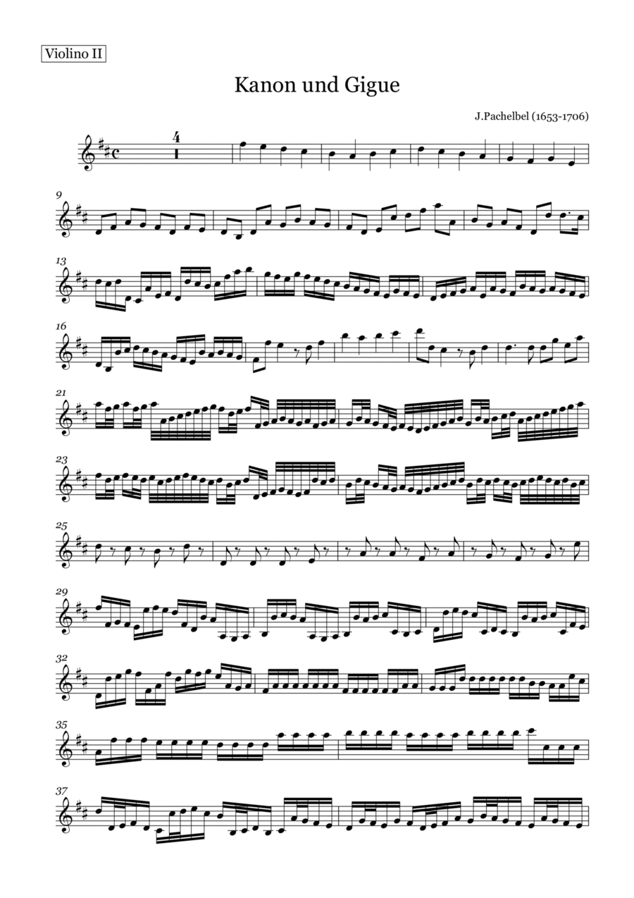 Canon Canon Violin Solo scores gallery preview page 1
