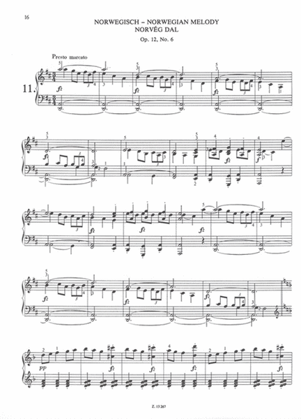 Leichte Meisterwerke für Klavier Grieg
