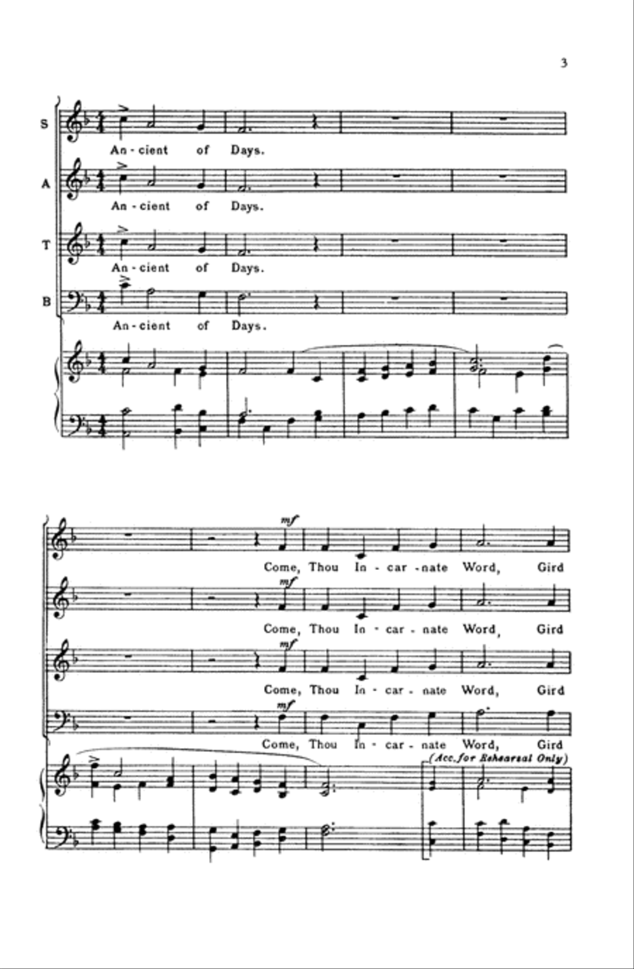 Come, Thou Almighty King Come, Thou Almighty King 4-Part scores gallery preview page 3