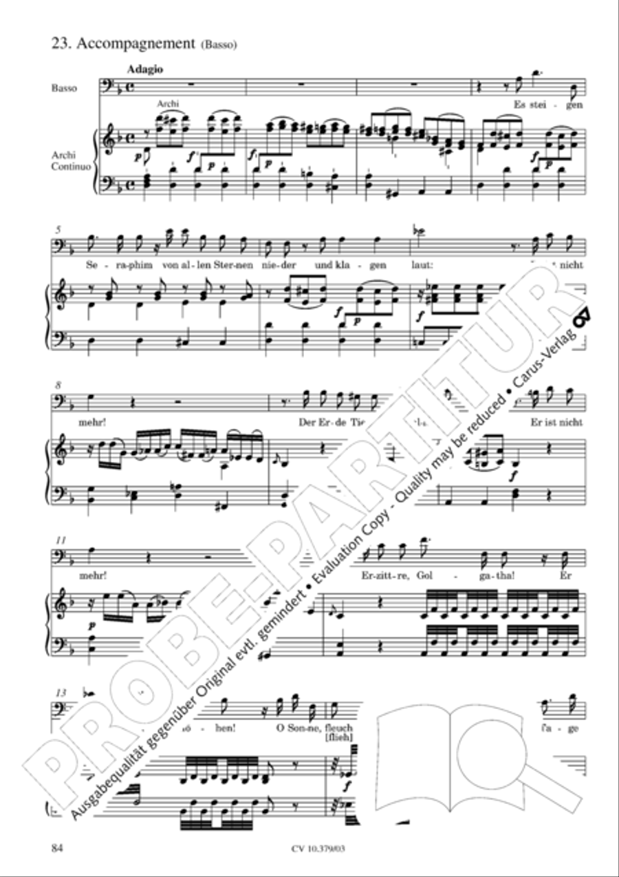 Der Tod Jesu 4-Part scores gallery preview page 85