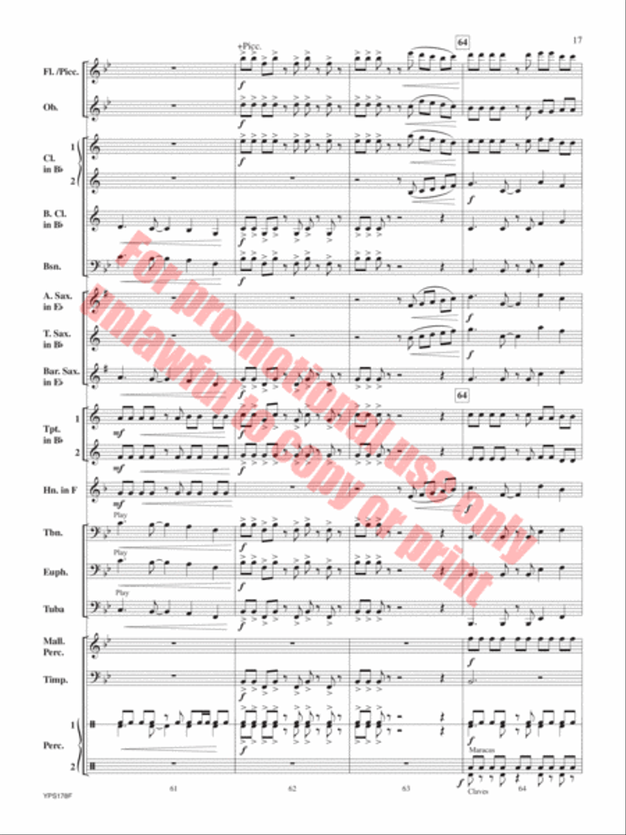 Cinco de Corazones Cinco de Corazones Concert Band scores gallery preview page 18