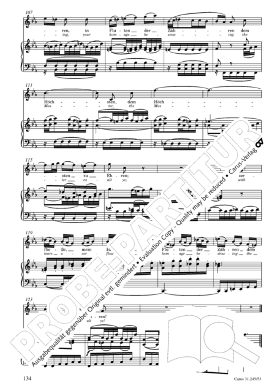 St. John Passion (Johannes-Passion) 4-Part scores gallery preview page 135
