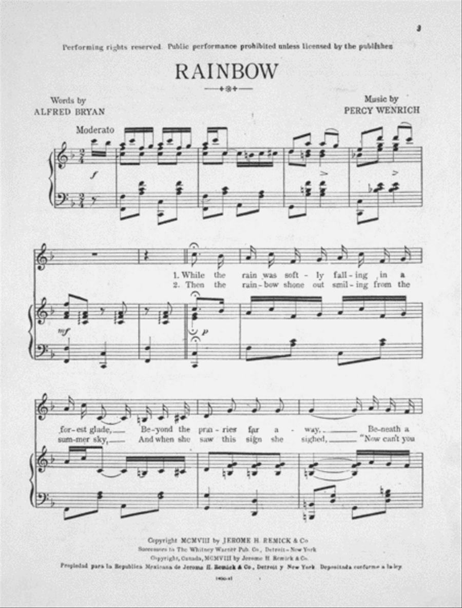 Rainbow. Song Voice scores gallery preview page 2