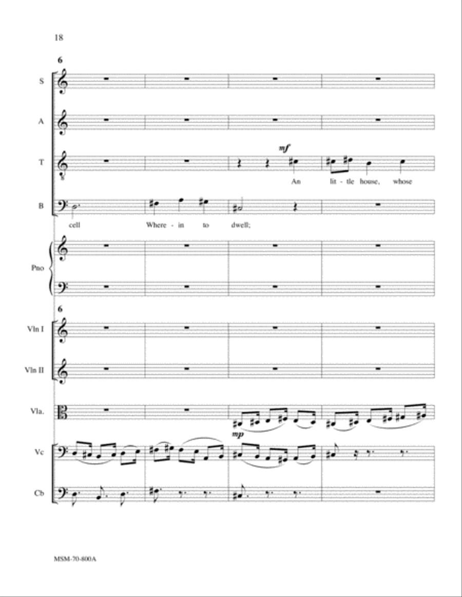Serenade (Orchestra Score) Choir scores gallery preview page 7