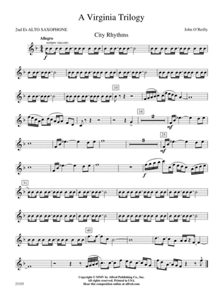 A Virginia Trilogy: 2nd E-flat Alto Saxophone