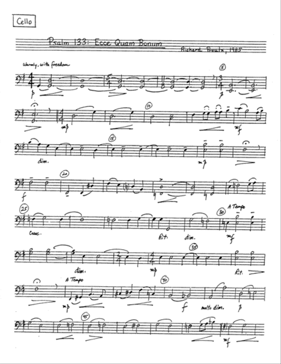 Psalm 133 Psalm 133 Choir scores gallery preview page 7