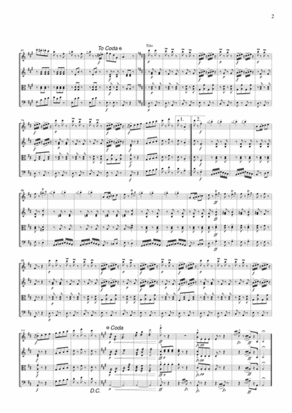 J.Strauss Trisch Trasch Polka, for string quartet, CS109