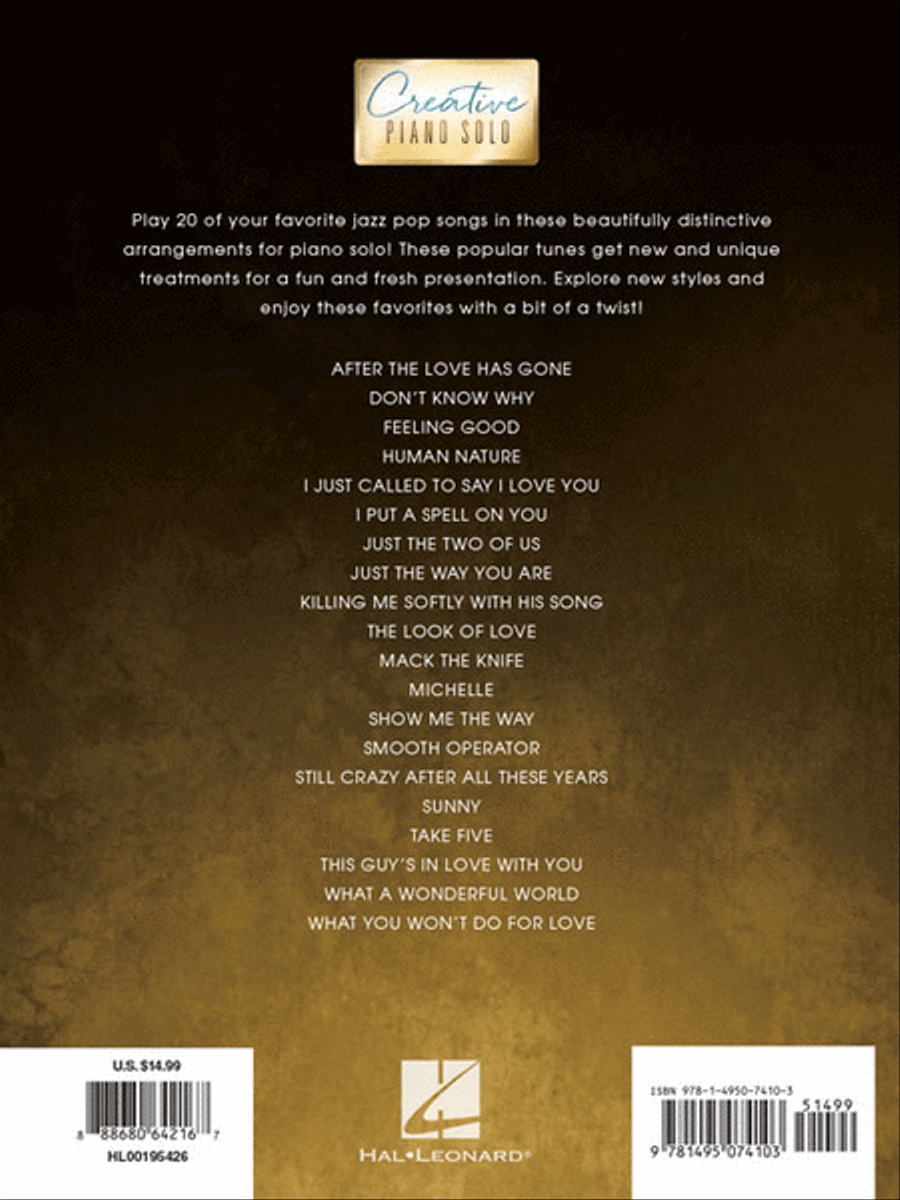 Jazz Pop Songs – Creative Piano Solo Piano Solo scores gallery preview page 6