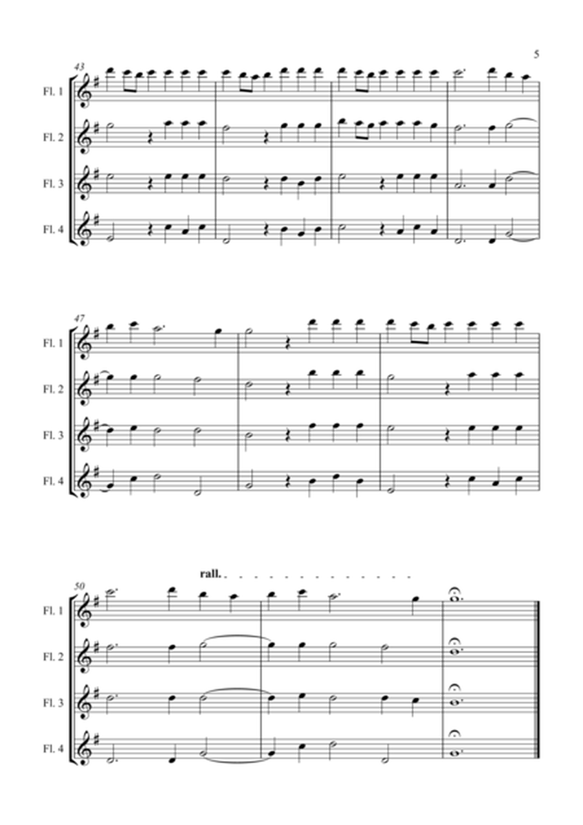 Alla Hornpipe from Handel's Water Music - for Flute Quartet