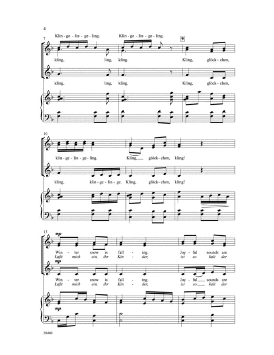 Kling, Glockchen (Ring, Little Bells) Women's Choir scores gallery preview page 3