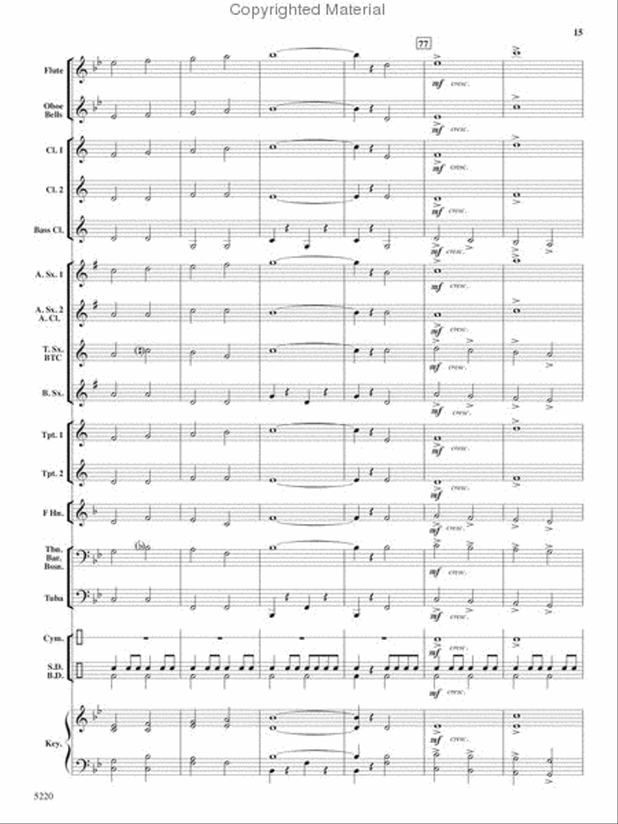 Patriots on Parade Concert Band scores gallery preview page 14