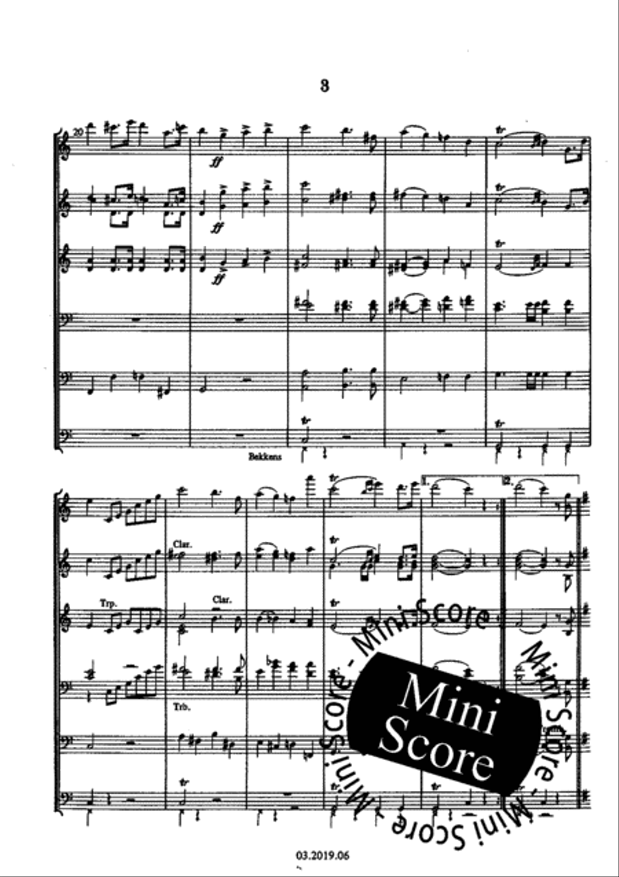Wedding March Fanfare Band scores gallery preview page 7