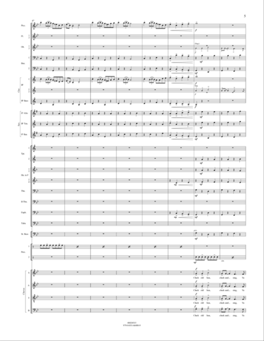 Three Appalachian Songs - Conductor Score (Full Score) Concert Band scores gallery preview page 5