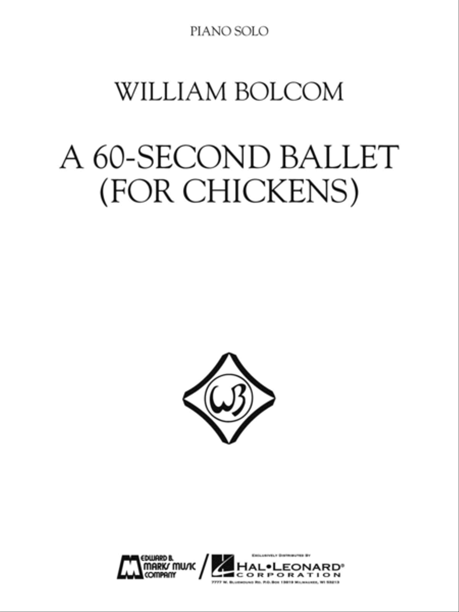 A 60-Second Ballet (For Chickens) Piano Solo scores gallery preview page 1