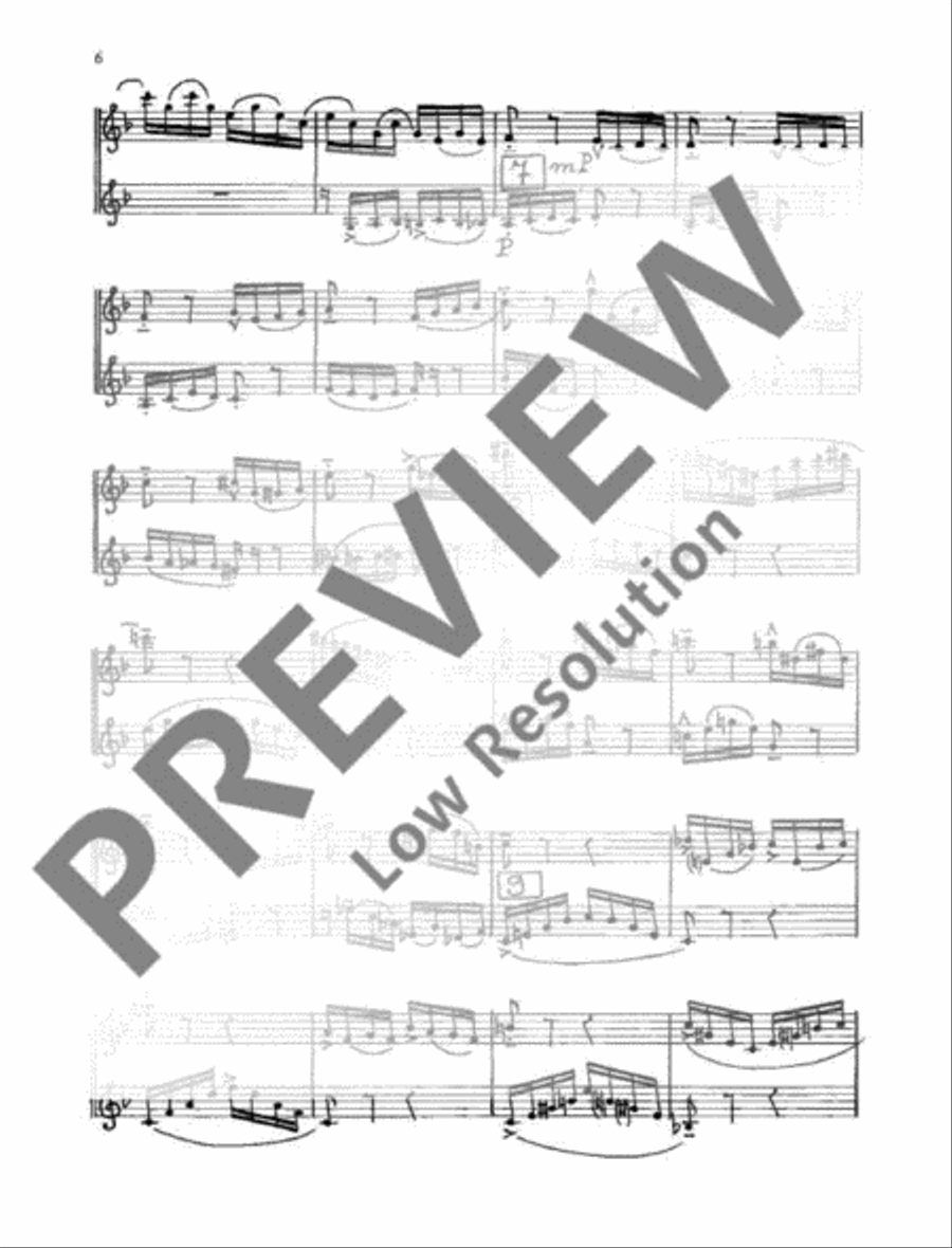 Le colloque des deux perruches Flute scores gallery preview page 7