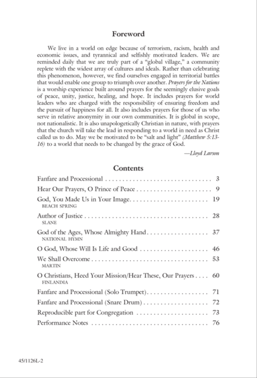 Prayers for the Nations 4-Part scores gallery preview page 3