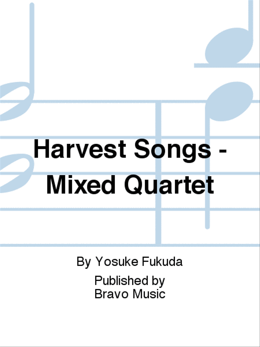 Harvest Songs - Woodwind & Percussion Quartet B-Flat Clarinet scores gallery preview page 1