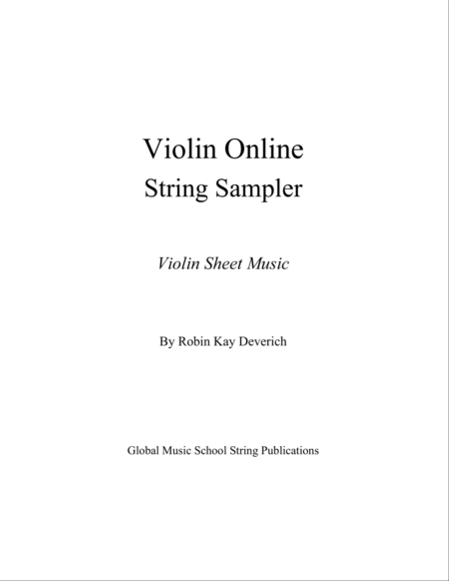 Violin and Piano String Sampler Sheet Music Violin Solo scores gallery preview page 3