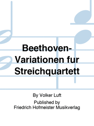 Book cover for Beethoven-Variationen fur Streichquartett
