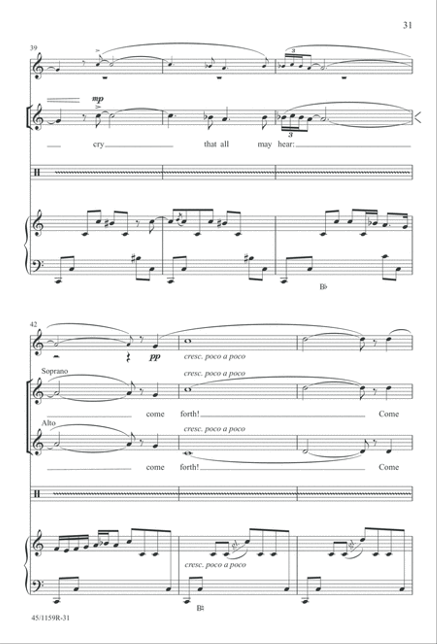 The Day of Hope - Choral/Full Score SSAA scores gallery preview page 31