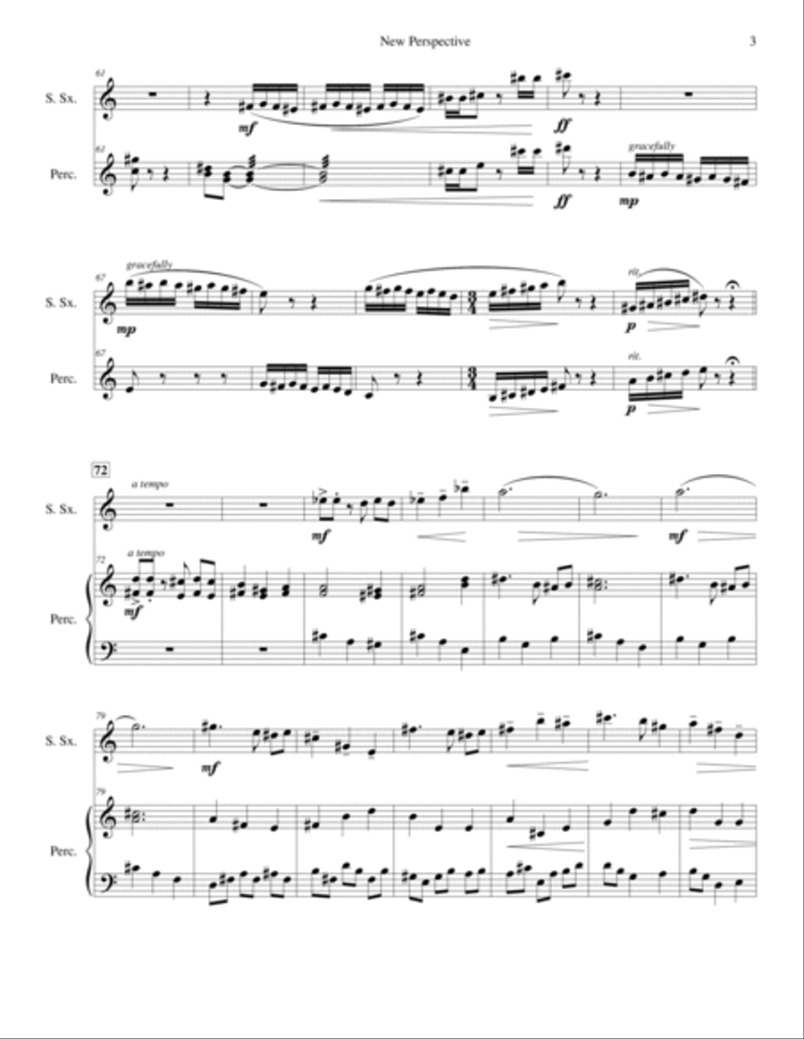 New Perspective (Soprano Sax) Soprano Saxophone scores gallery preview page 5