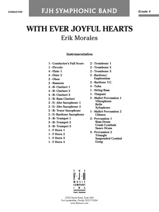 With Ever Joyful Hearts: Score