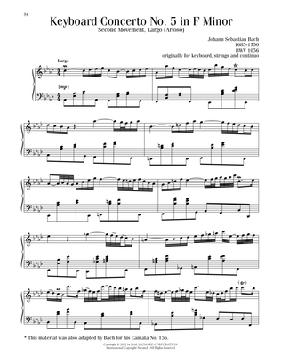 Book cover for Piano Concerto No.5 In F Minor (BWV 1056-II: Largo)