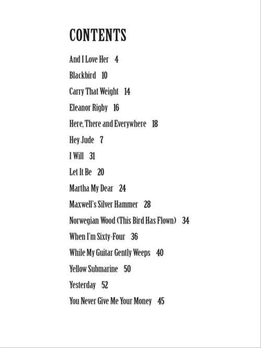 The Beatles for Marimba Marimba scores gallery preview page 3