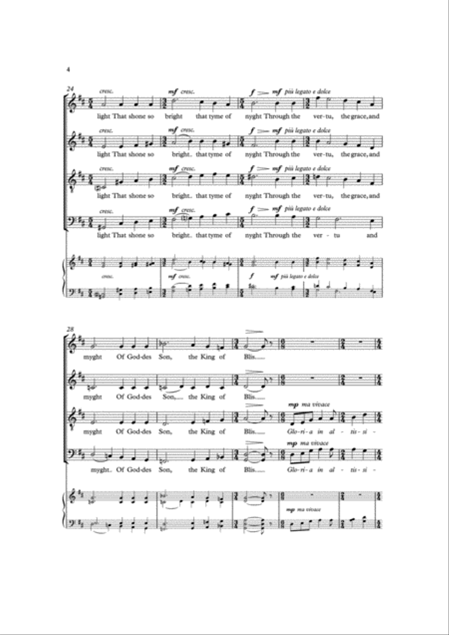 The King of Blis The King of Blis 4-Part scores gallery preview page 4