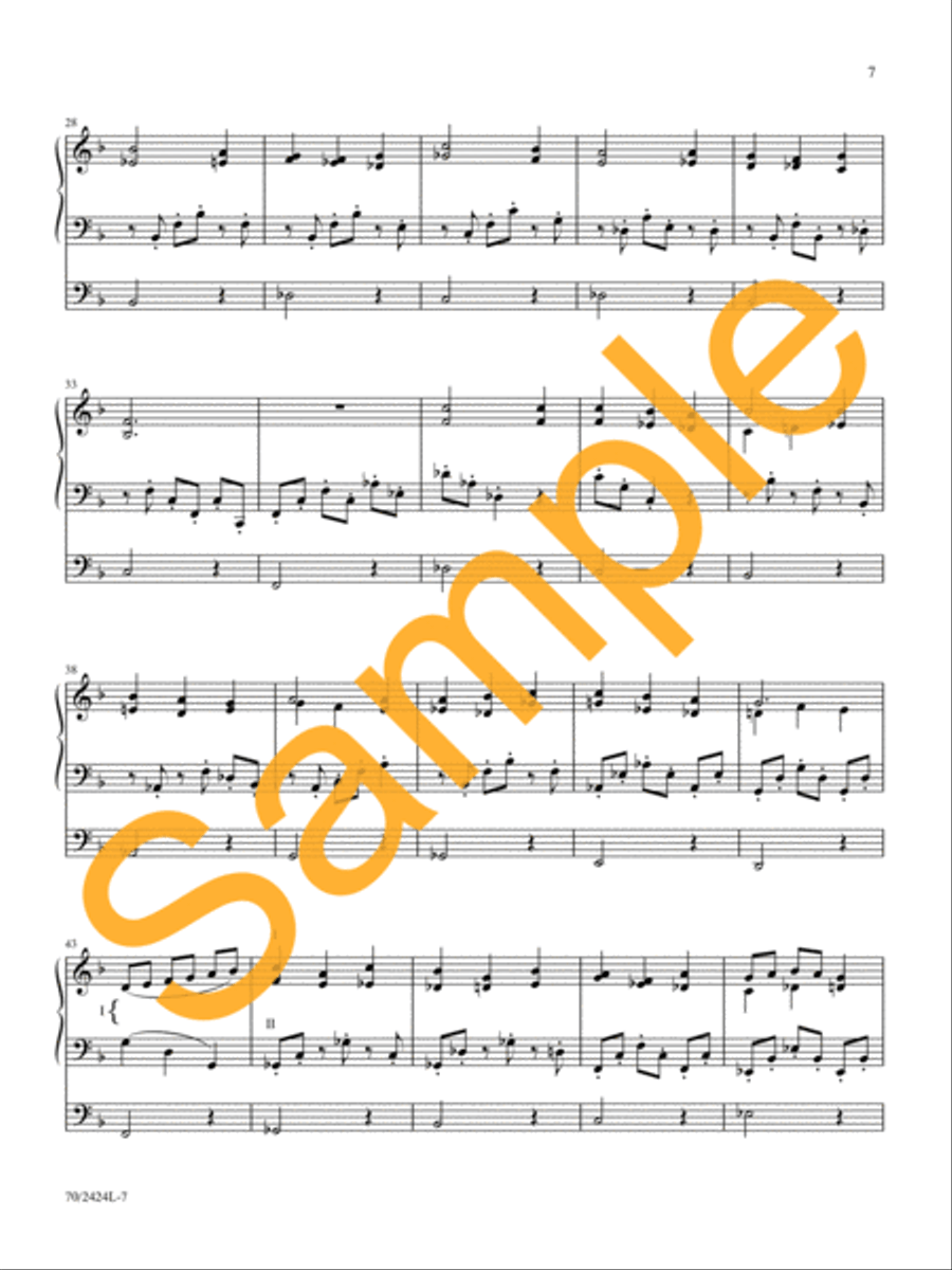 Advent to Ascension Organ Solo scores gallery preview page 7