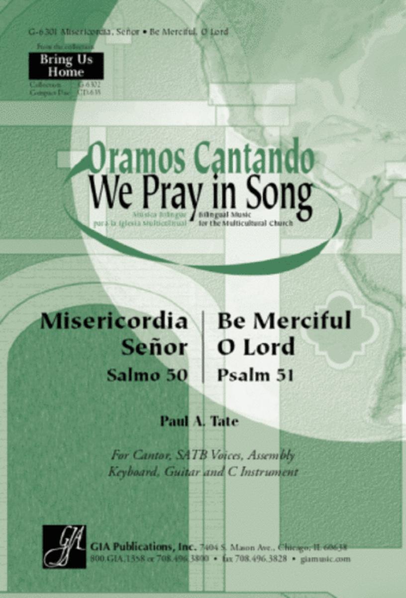 Misericordia, Señor / Be Merciful, O Lord - Instrument edition