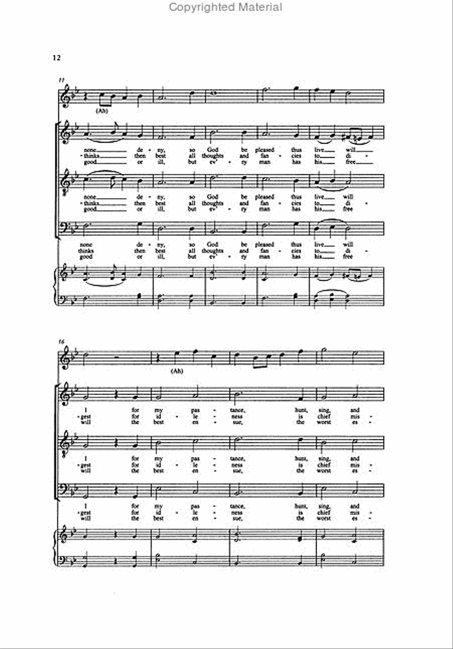 The Great British A Cappella Songbook for SATB Choir 4-Part scores gallery preview page 3
