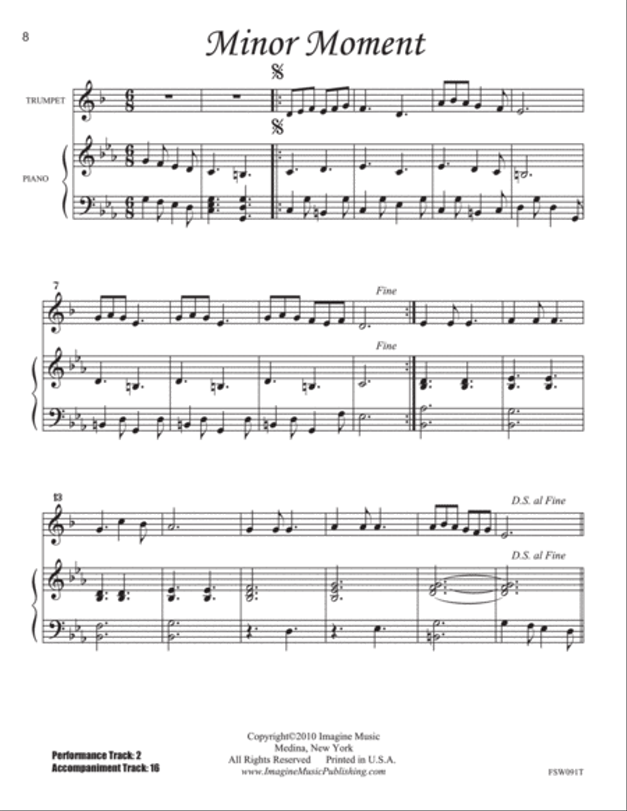Solo Book for Winds - Trumpet Trumpet Solo scores gallery preview page 3