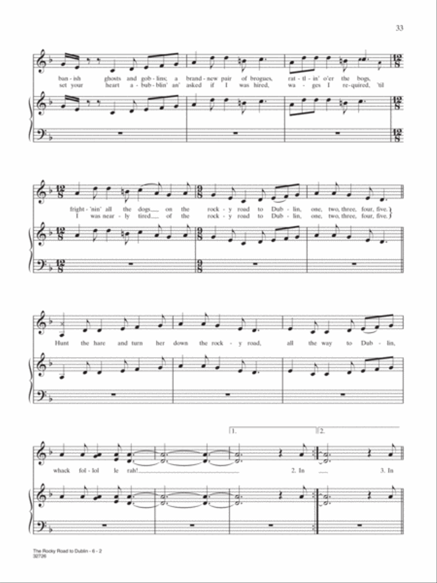 The Rocky Road to Dublin Piano, Vocal, Guitar scores gallery preview page 2