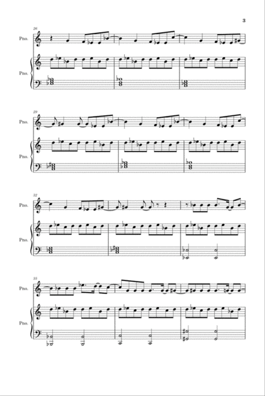 Demons Demons Piano Solo scores gallery preview page 3