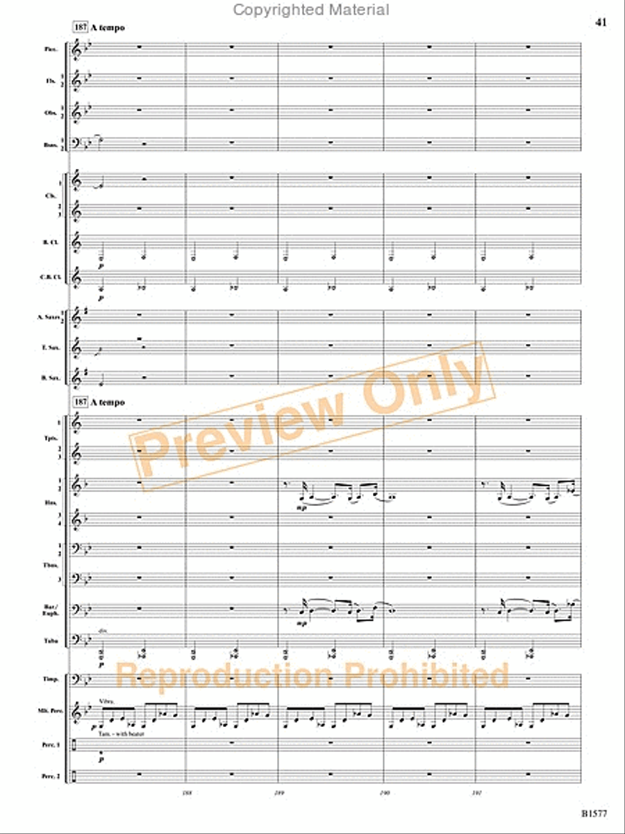 Evocatio Evocatio Concert Band scores gallery preview page 42