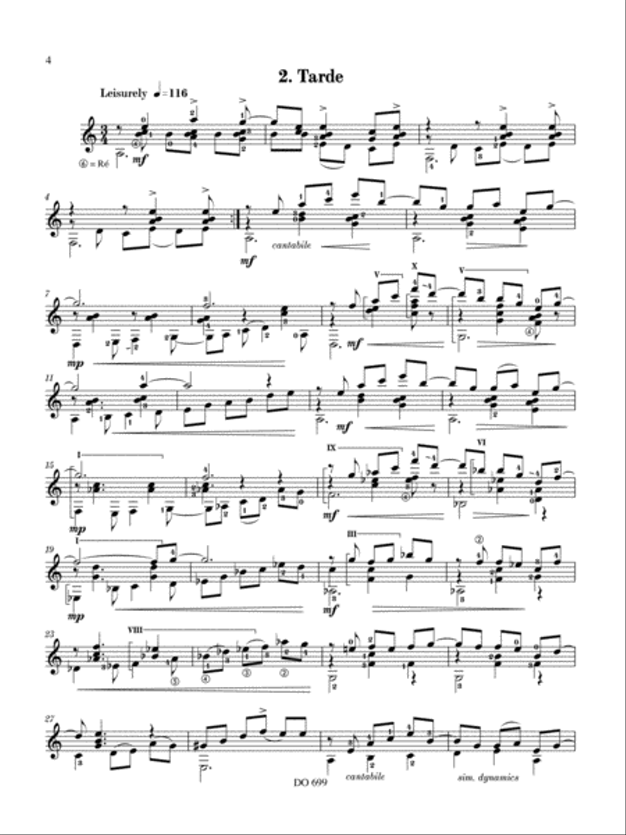 Seis Brevidades (six short pieces) Classical Guitar scores gallery preview page 4