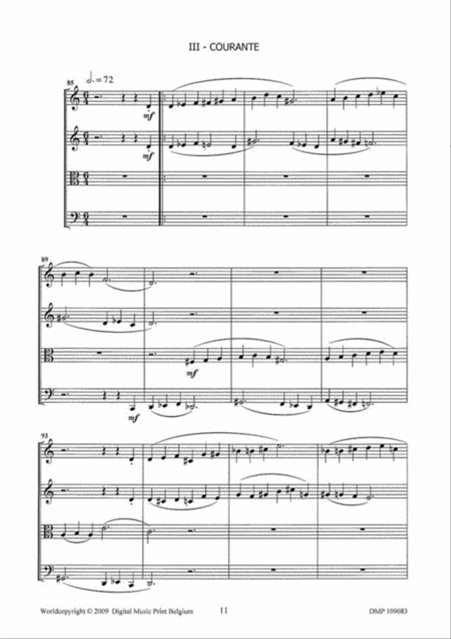String Quartet I String Quartet scores gallery preview page 4