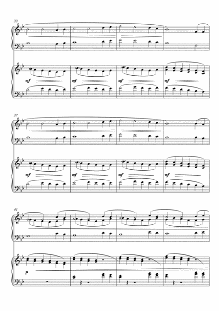Infant Holy, Infant Lowly Christmas Carol Variations for 2 pianos 4 hands, Arr. Simon Peberdy 2 Pianos, 4-Hands scores gallery preview page 4