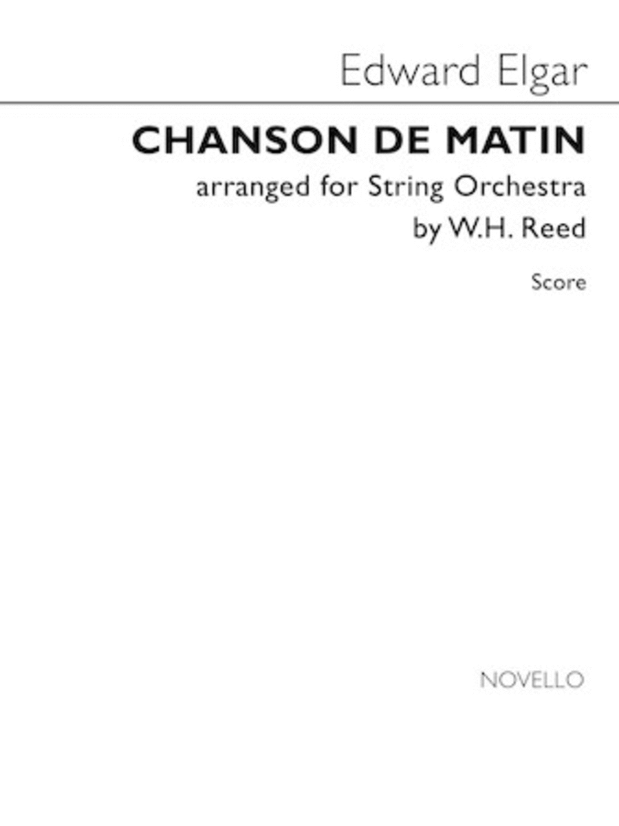 Chanson De Matin String Orchestra scores gallery preview page 1