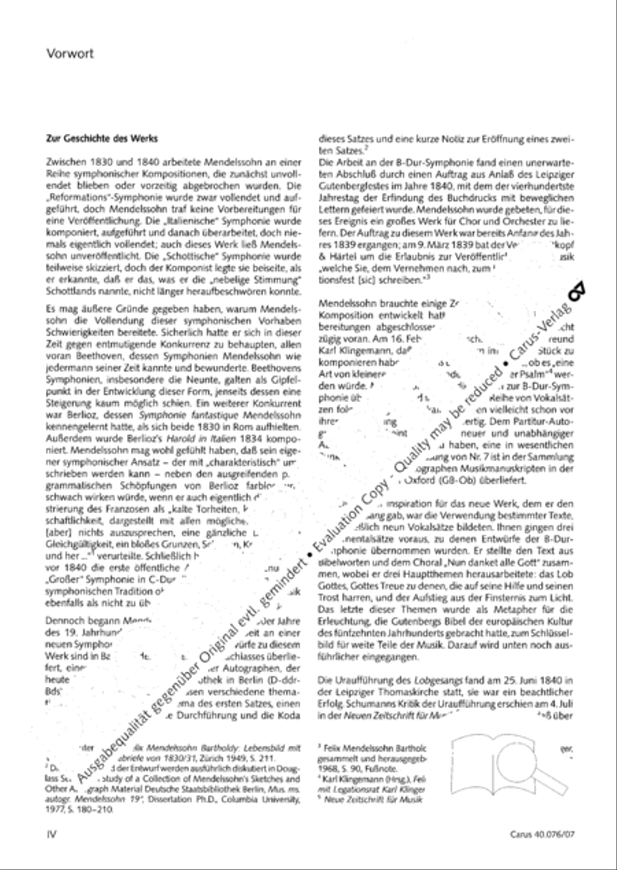 Hymn of Praise, MWV A 18 SSAATB scores gallery preview page 5